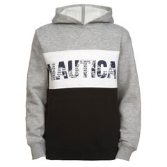 TODDER BOYS' LOGO PULLOVER HOODIE (2T-4T),Grey Heather,large