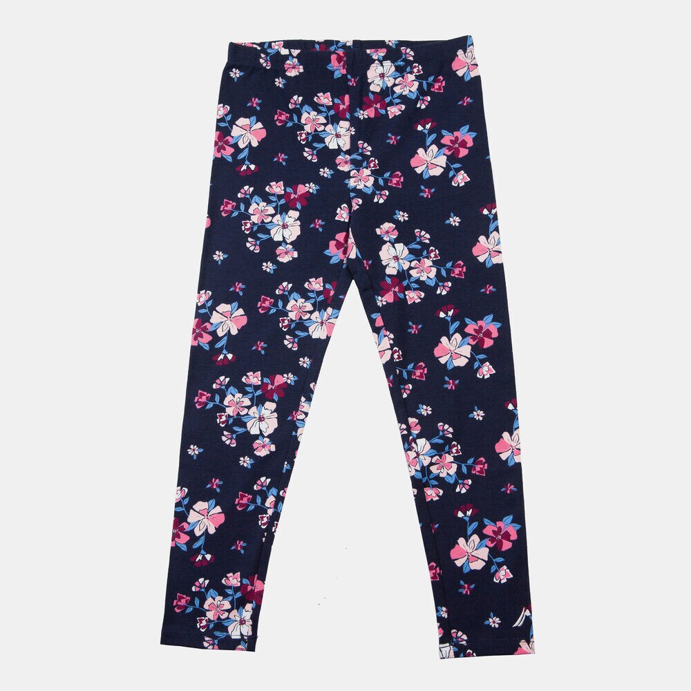 LITTLE GIRLS' FLORAL PRINT LEGGING (4-7),Navy,large