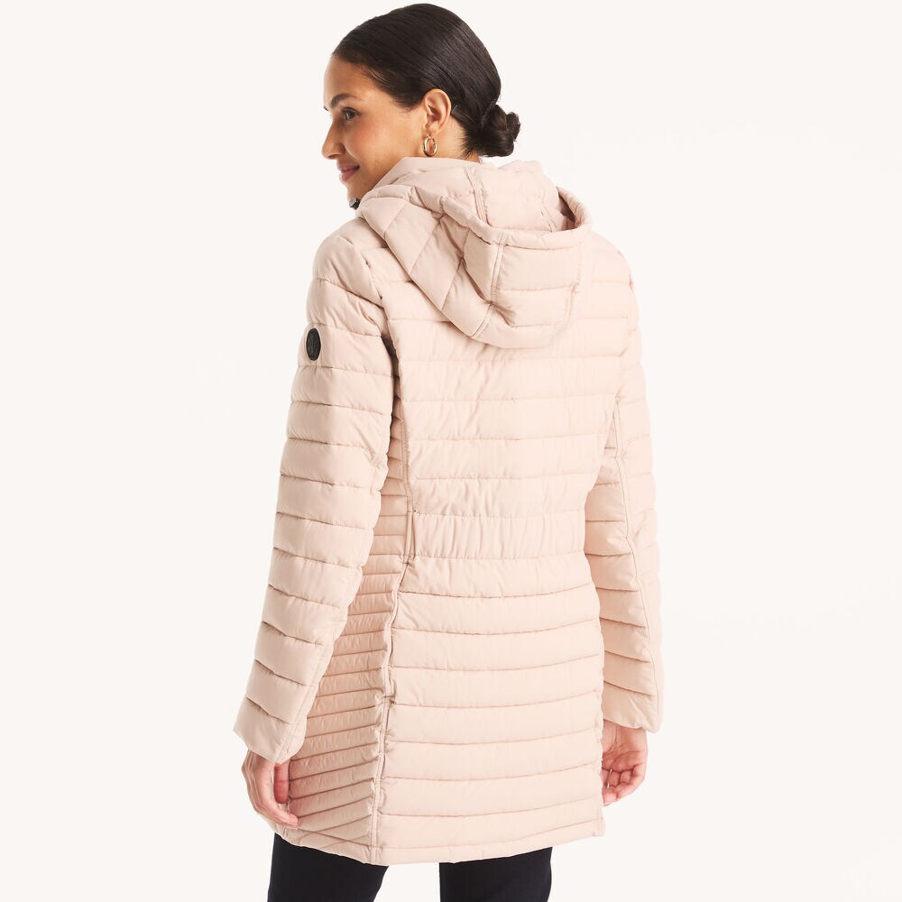Puffer Jacket With Removable Hood,Champagne,large