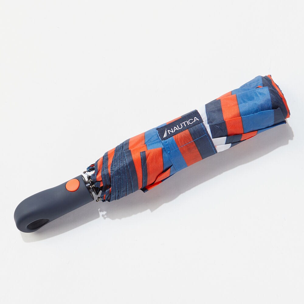 MULTICOLOR STRIPE UMBRELLA,Orange,large