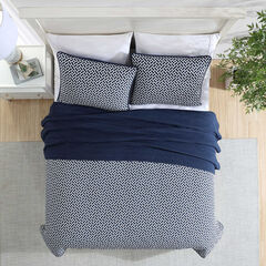 Lockridge Navy Twin Quilt-Sham Set,Bali Bliss,large