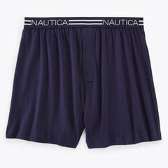 Printed Loose Knit Boxer,Peacoat,large
