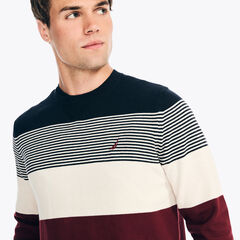 Navtech Colorblock Sweater,Rio Red,large