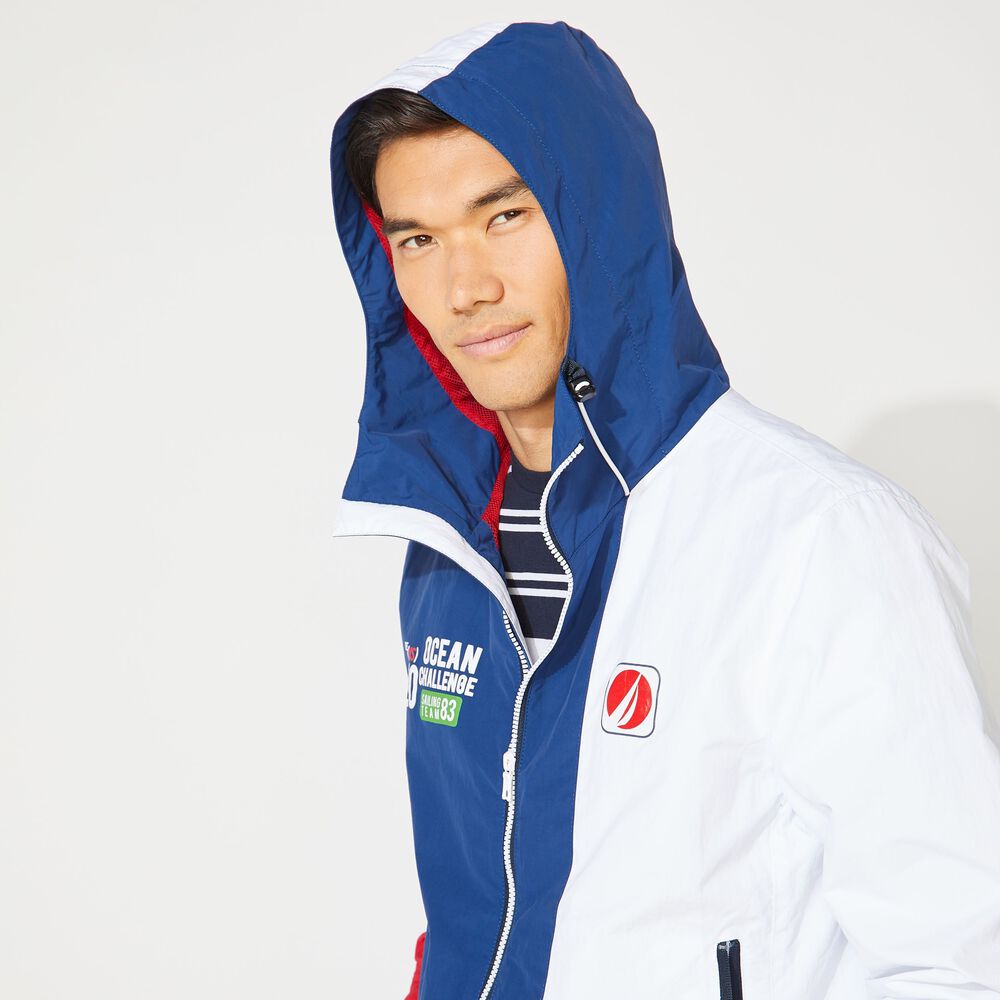 BIG & TALL LIGHTWEIGHT COLORBLOCK JACKET,Estate Blue,large