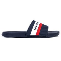 Logo Slide Sandal,Antique White Wash,large