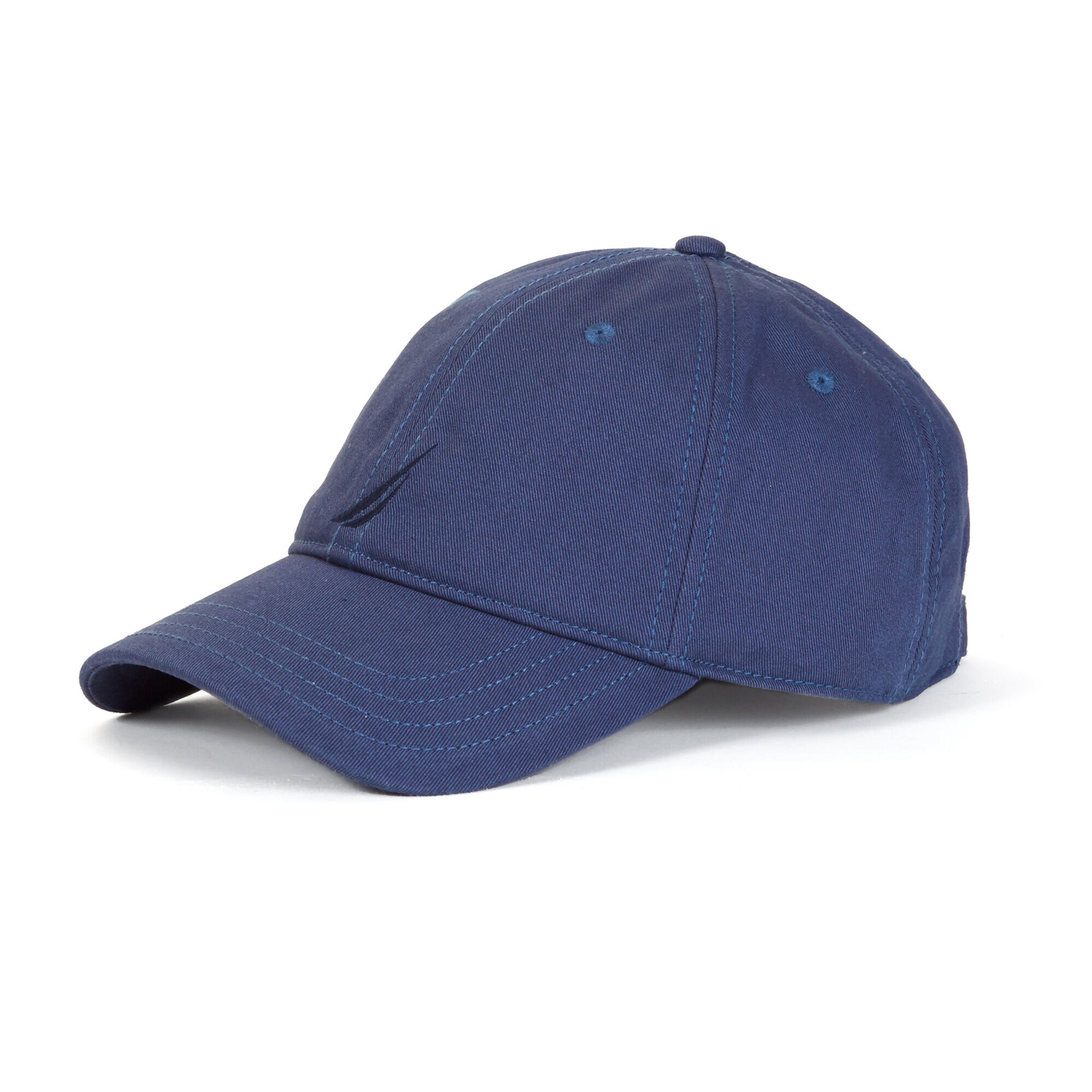 BRAND ICON BASEBALL CAP,Distressed Blue Wash,large