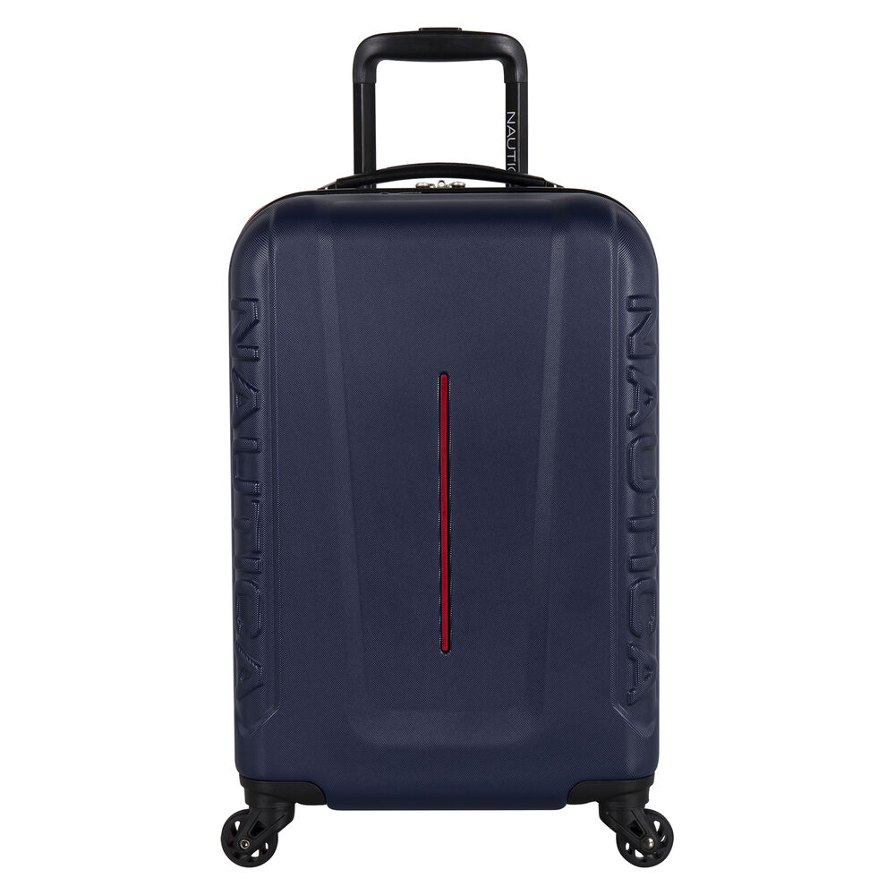 Vernon Bay 20" Hardside Spinner Luggage in Navy/Red,Navy,large