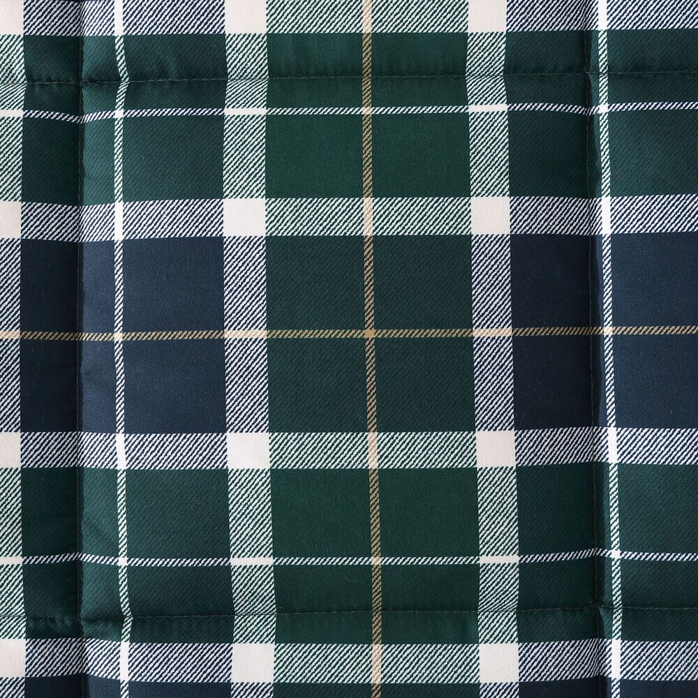 Northsail Plaid Navy Twin Reversible Duvet Cover & Sham Set,Bali Bliss,large