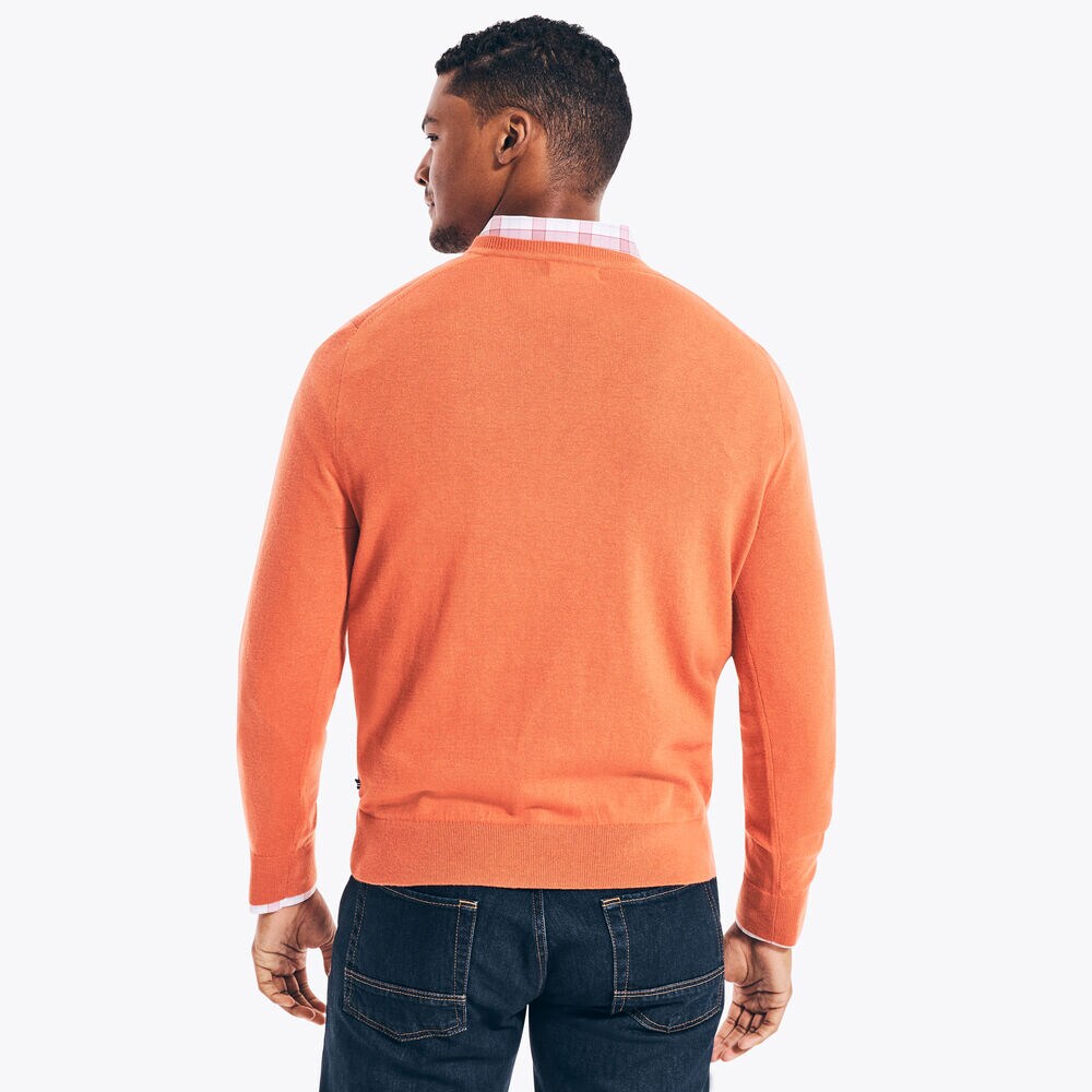 NAVTECH V-NECK SWEATER,Pink Clay,large