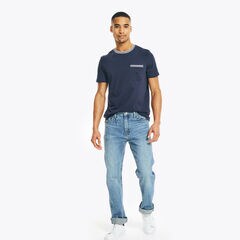 CREWNECK POCKET T-SHIRT,Navy,large