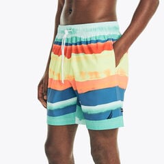8" CLOUD STRIPED SWIM,Pool Side Aqua,large