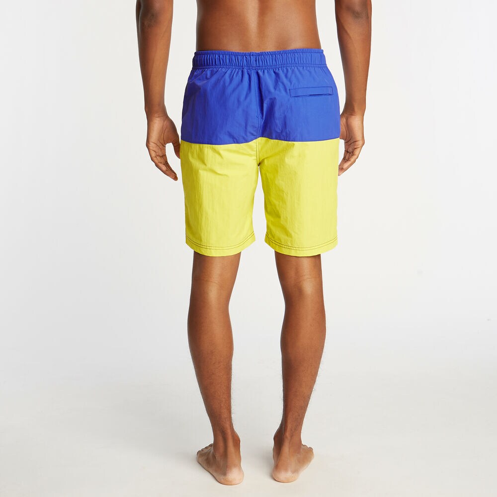 8" COLORBLOCK SWIM TRUNK,Blazing Yellow,large