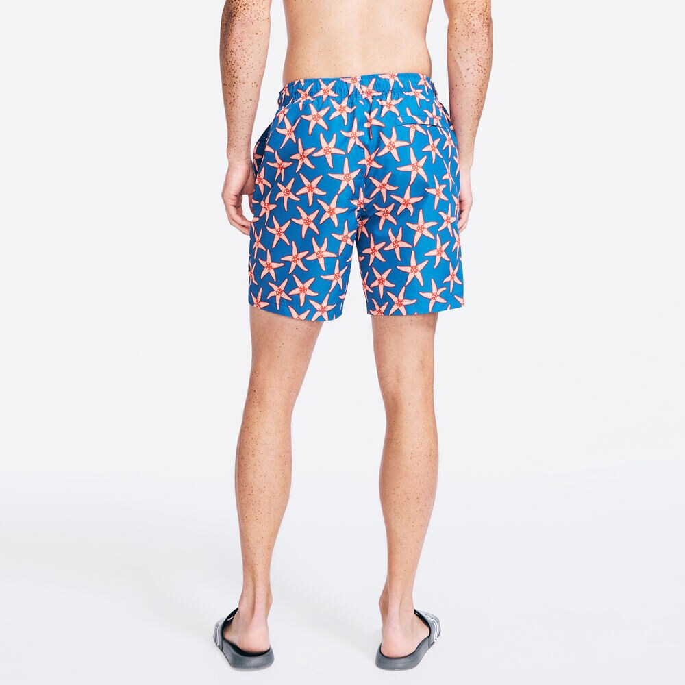 SUSTAINABLY CRAFTED 8" STARFISH PRINT SWIM,Sea Mist,large