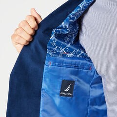 DOBBY WEAVE CORDUROY BLAZER,Tugboat Blue,large