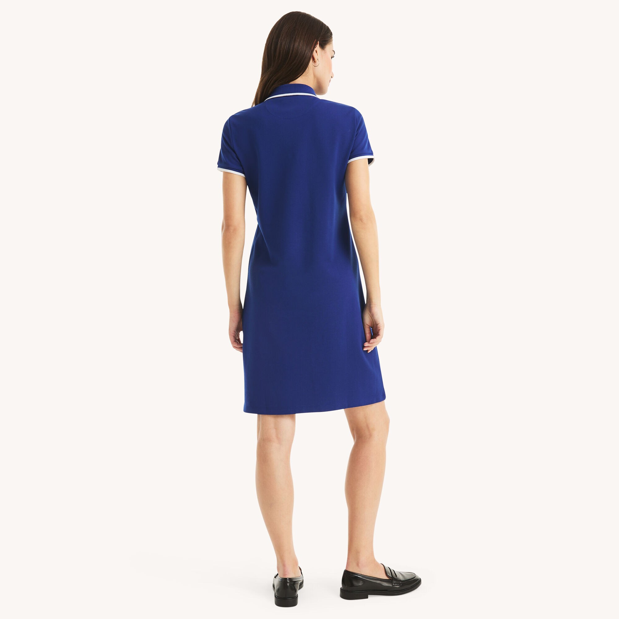 Nautica Womens Deck Polo Dress - Marina Blue - XSmall