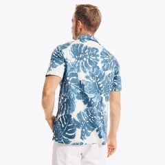 LEAF PRINT HARBOR SHIRT,Sail Cream,large