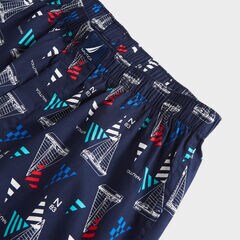 WOVEN BOXERS,Charcoal Blue Heather,large