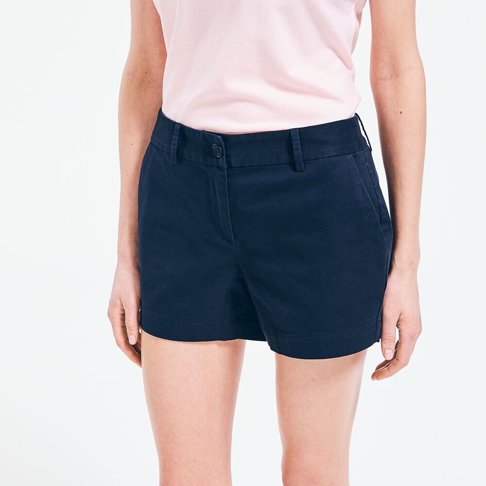 4" STRETCH-TWILL SHORT,Stellar Blue Heather,large
