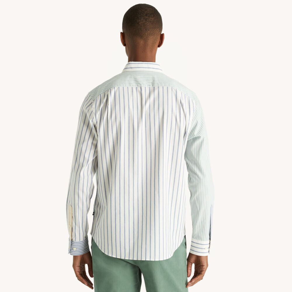 Striped Shirt,Bright White,large