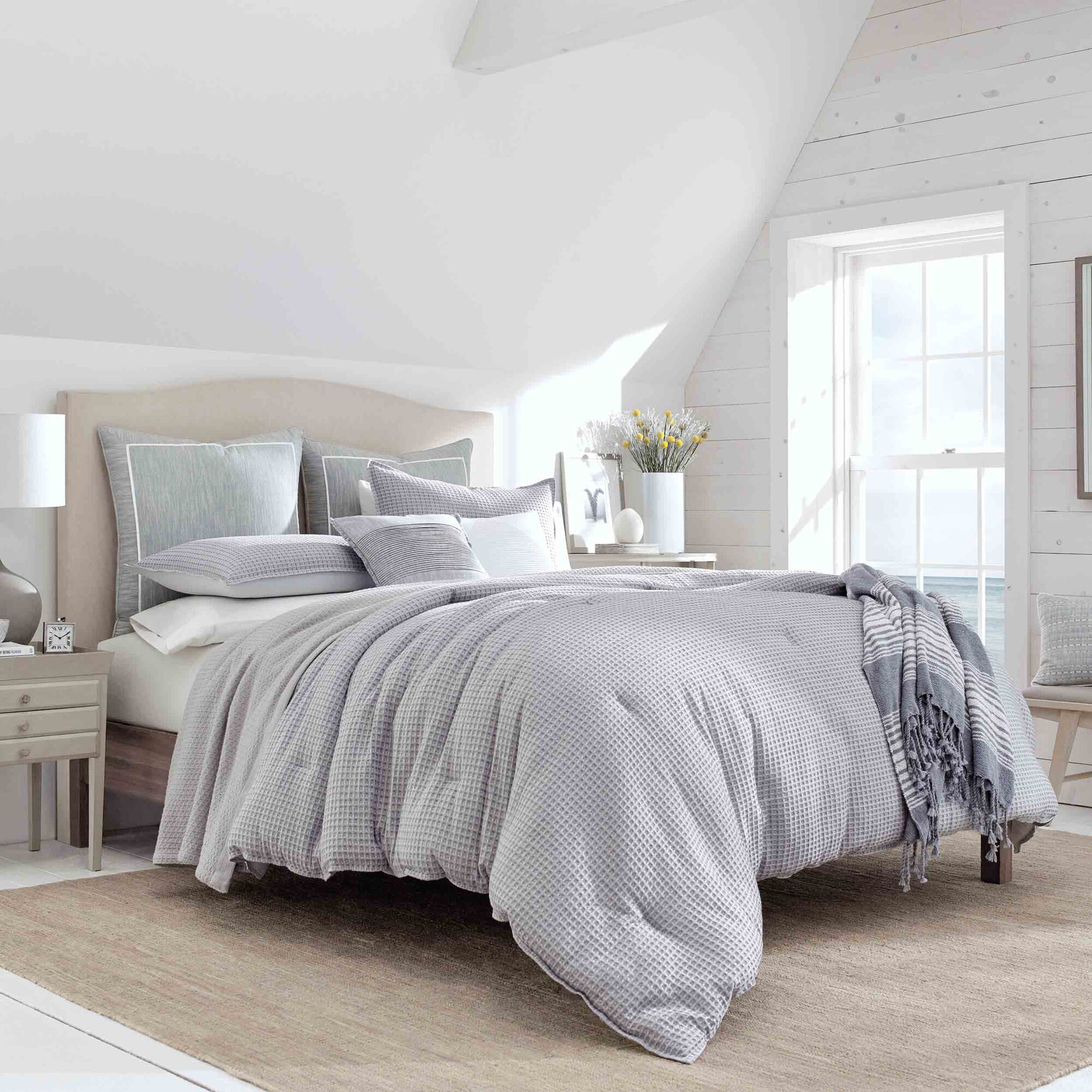 Ballastone Comforter Set in Grey,Grey Heather,large