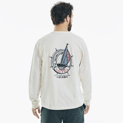 LONG-SLEEVE GRAPHIC T-SHIRT,White Cap,large