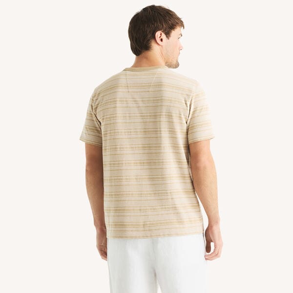 Herringbone Striped Crewneck T-Shirt