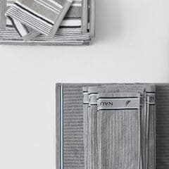 AGONDA STRIPED TOWEL SET, 6-PC,Grey Heather,large