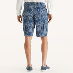 Nautica Jeans Co. 9.5" Printed Cargo Short,Lapis Blue,large