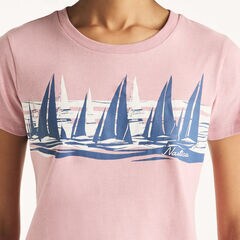 Sailing Graphic T-Shirt,Pale Coral,large