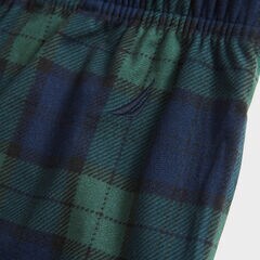 PLAID FLEECE SLEEP PANT,Peacoat,large