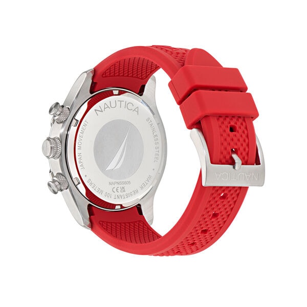 NST Chronograph Recycled Stainless Steel and  Silicone Watch Strap Set
