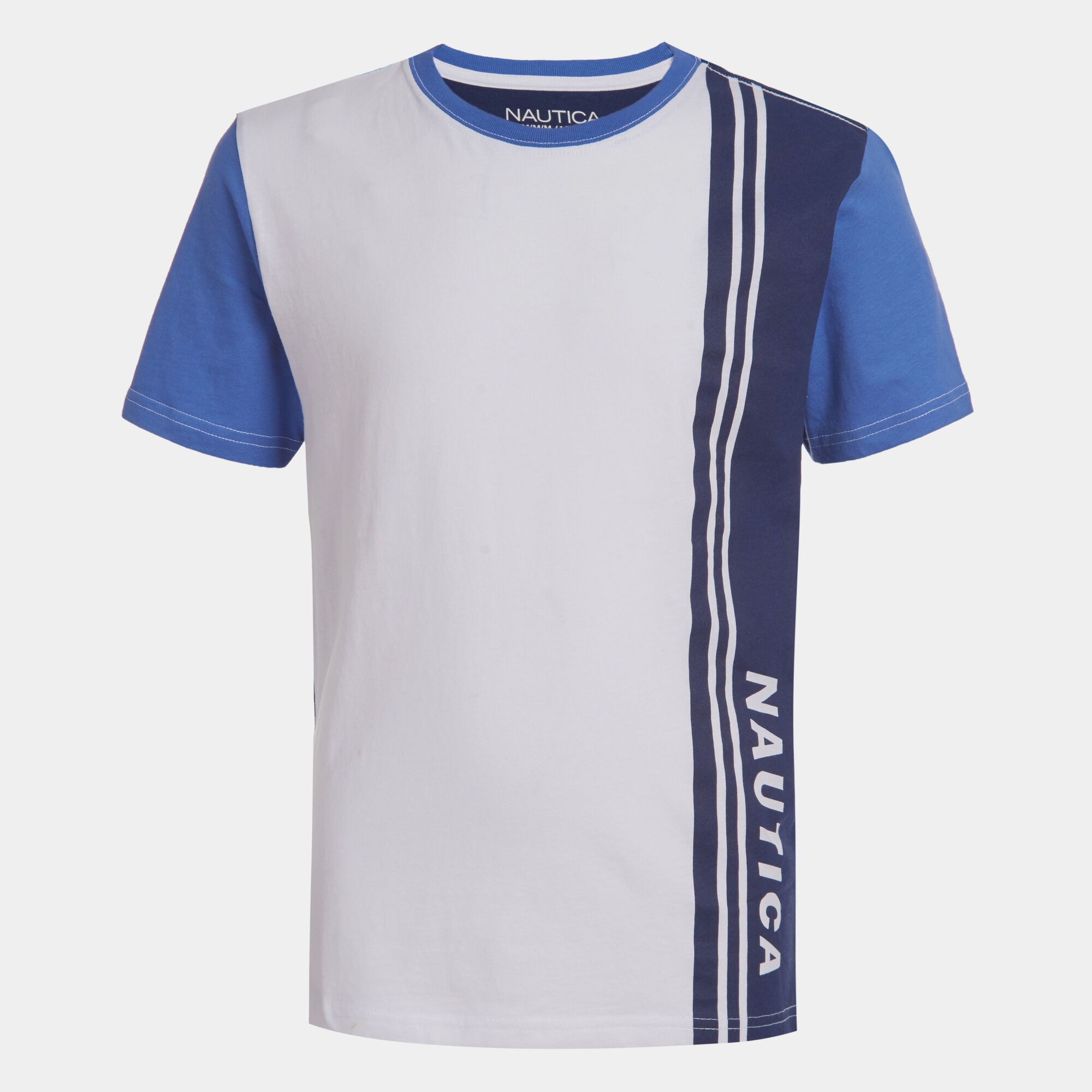BOYS' ZANDER COLORBLOCK LOGO TEE (8-20),Rolling River Wash,large