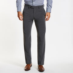 Flat Front Bi-Stretch Dress Pants,Rust,large