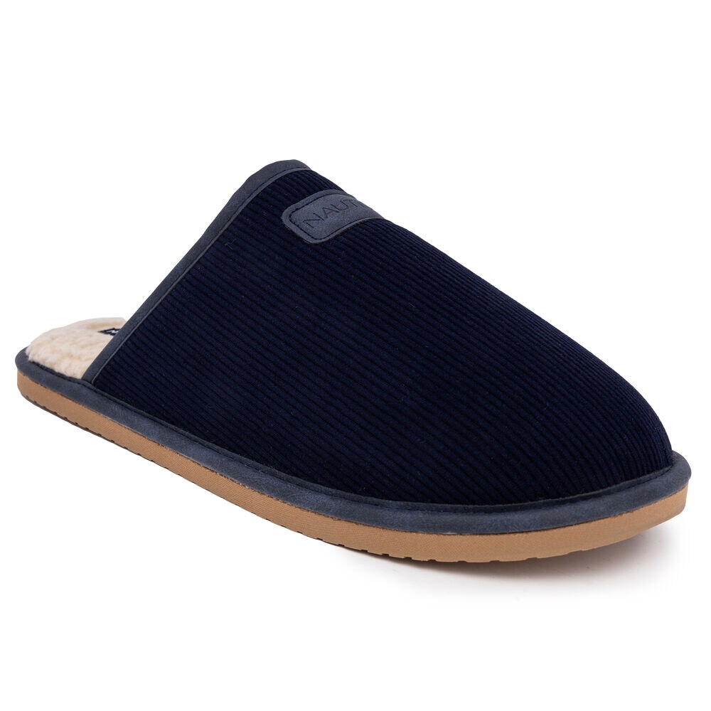 Faux-Fur-Lined Slipper,Ice Blue,large