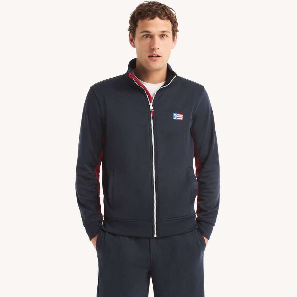 Colorblock Team Jacket,Stellar Blue Heather,large