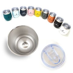 LOGO DOUBLE-WALLED STAINLESS STEEL SHORT TUMBLER,Multi,large