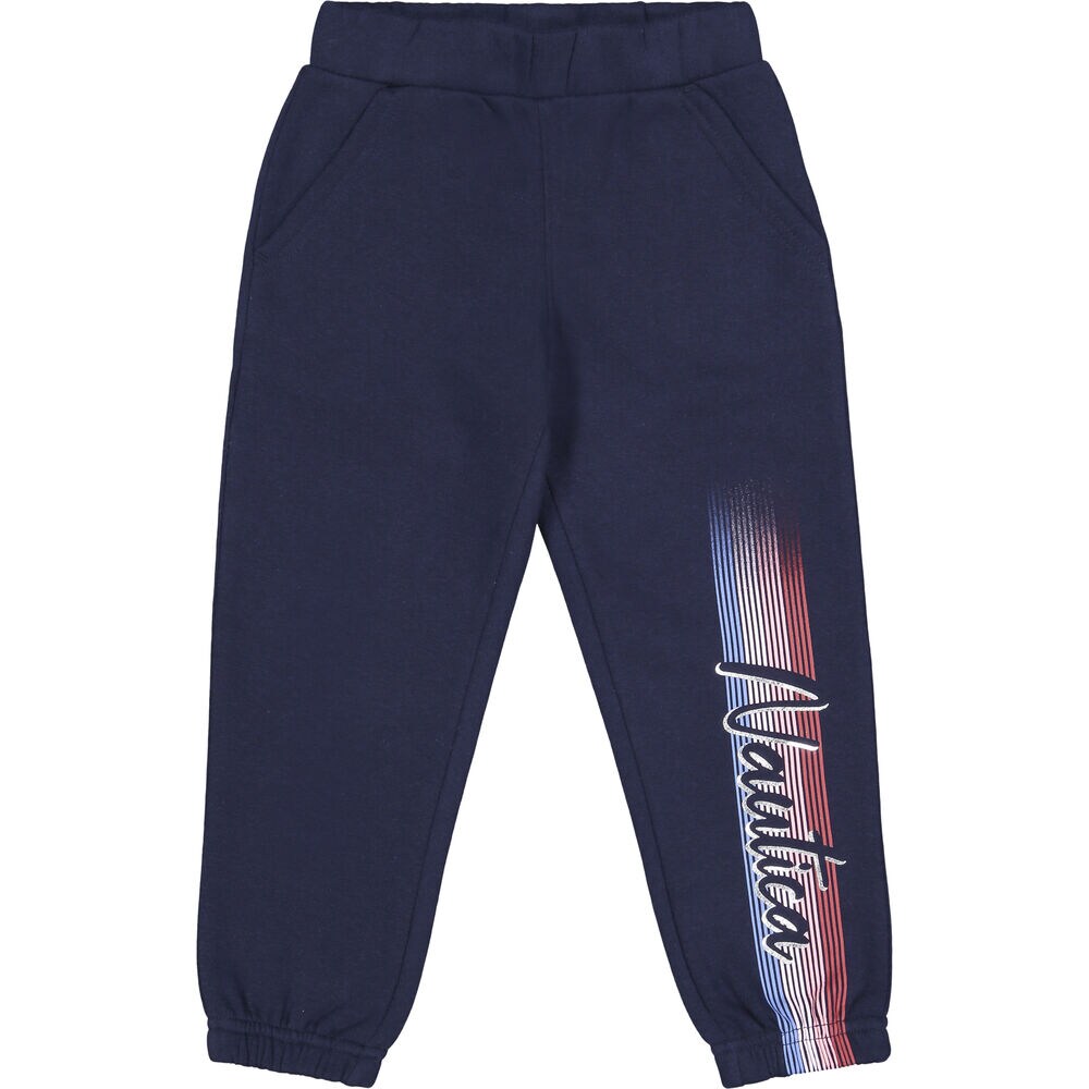 GIRLS' SIDE-STRIPE FLEECE JOGGER (8-16),Navy,large