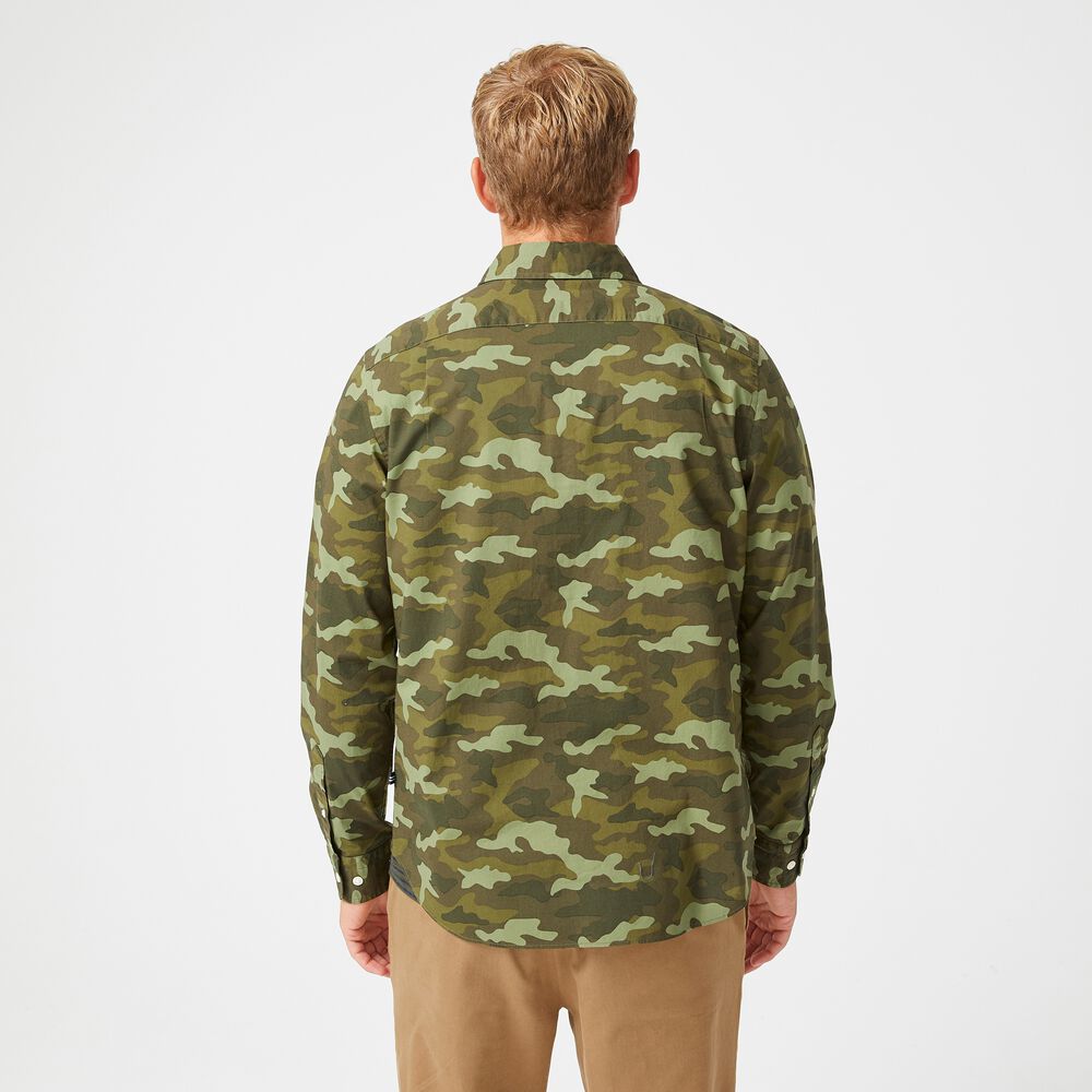 CAMOUFLAGE SHIRT,Olive Vine,large