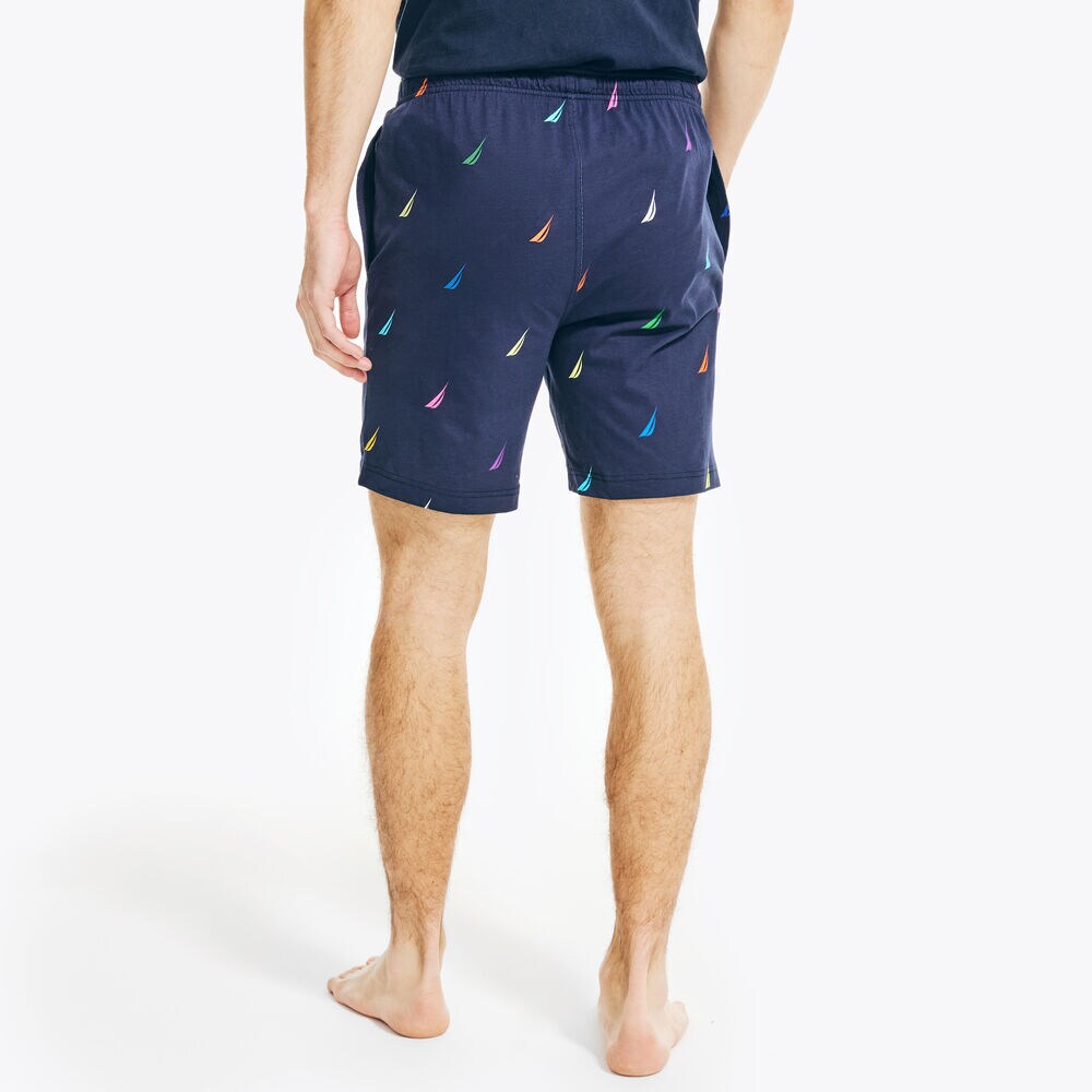 PRIDE BRAND ICON PRINT SLEEP SHORT,Navy,large