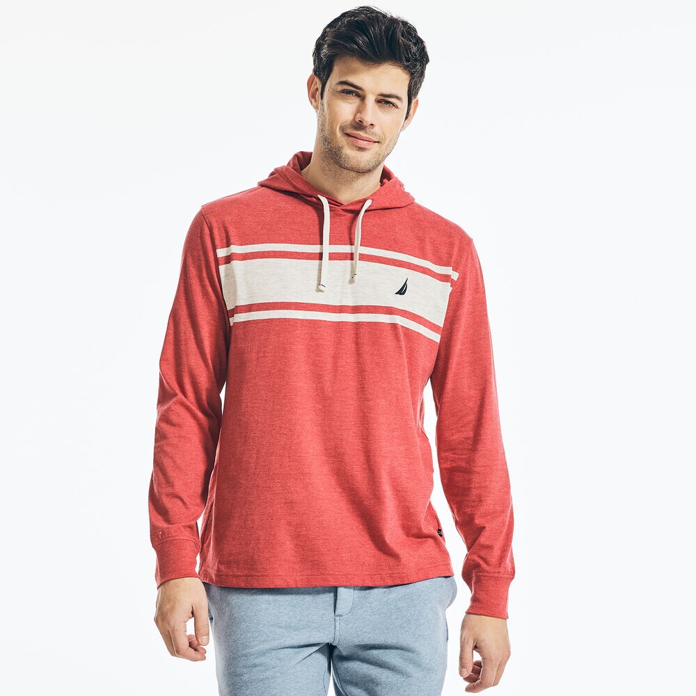 LOGO LONG-SLEEVE HOODIE,Tabasco,large