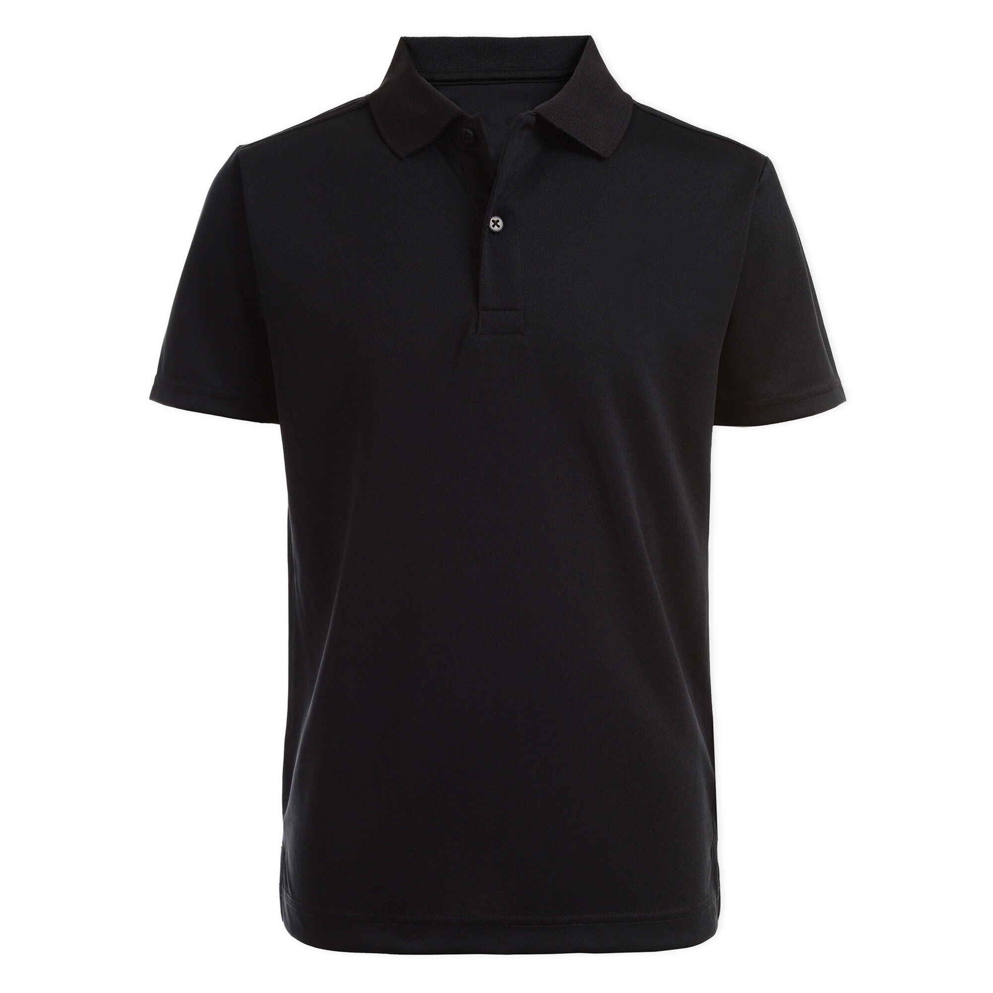 LITTLE BOYS' COTTON PERFORMANCE POLO (4-7),Black,large