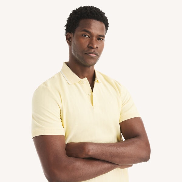 Classic Fit Herringbone Polo