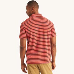 Classic Fit Striped Polo,Glory Red,large
