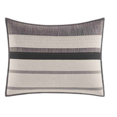 Kelsall Standard Pillow Sham in Charcoal,Charcoal Heather,large