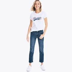 FLORAL LOGO GRAPHIC T-SHIRT,Bright White,large