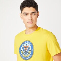 NAUTICA JEANS CO. GRAPHIC T-SHIRT,Soft Yellow,large