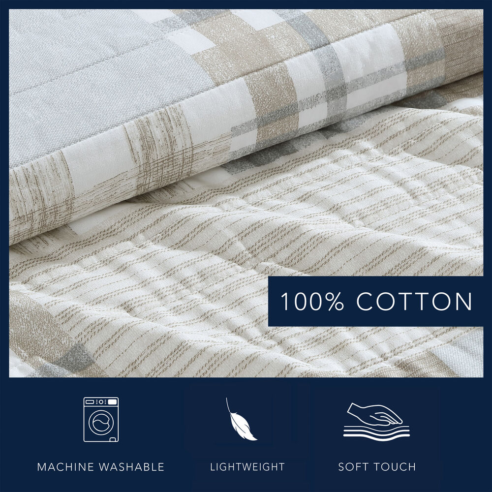 CLEMENT DAYBED QUILT AND SHAM SET,Tan,large