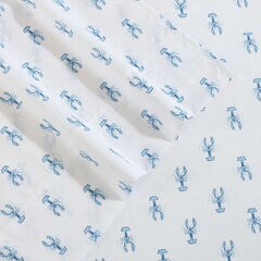 Nantucket Lobster Blue Twin XL Sheet Set,Navy Dusk,large