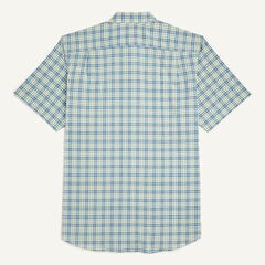 Big & Tall Sustainably Crafted Plaid Short-Sleeve Shirt,French Vanilla,large