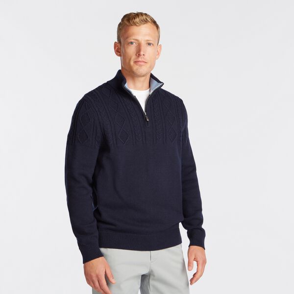 Nautica QUARTERZIP CABLEKNIT SWEATER 6268676